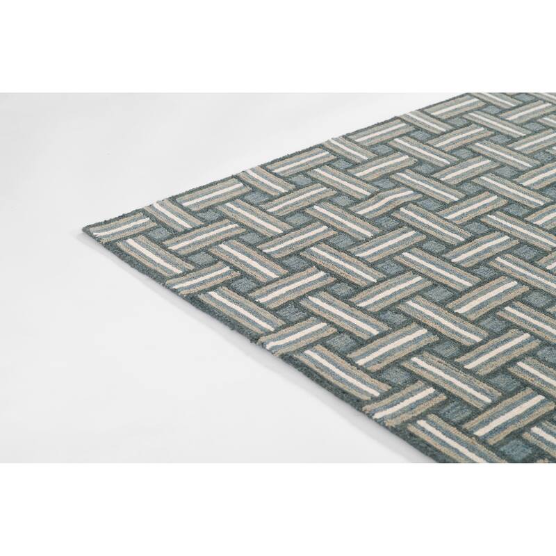 Erin Gates by Momeni Abbott Basketweave Hand Tufted Wool Area Rug