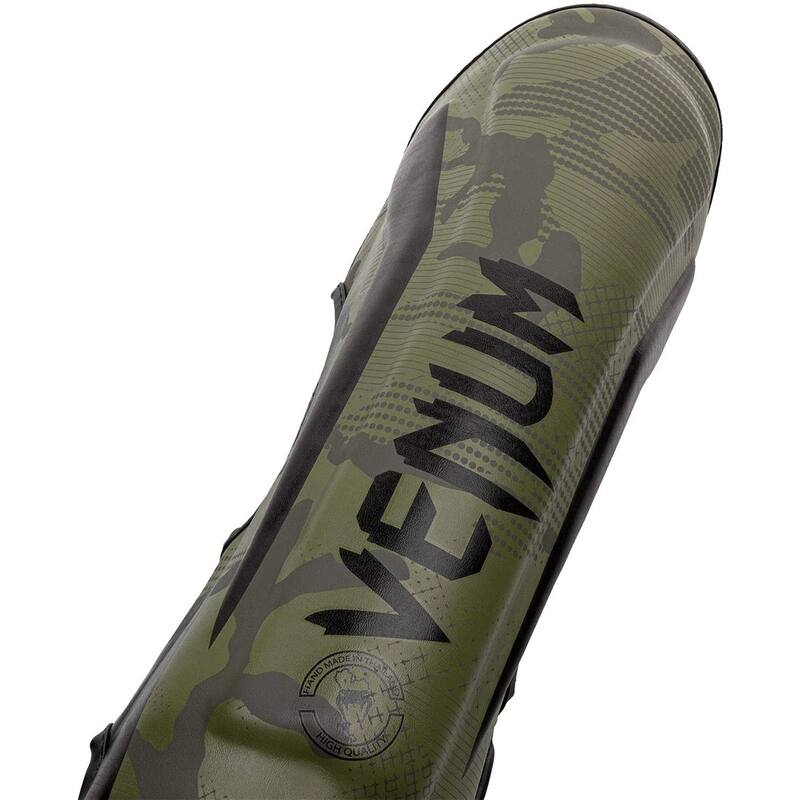 Venum Elite Protective MMA Shin Instep Guards - Khaki/Camo