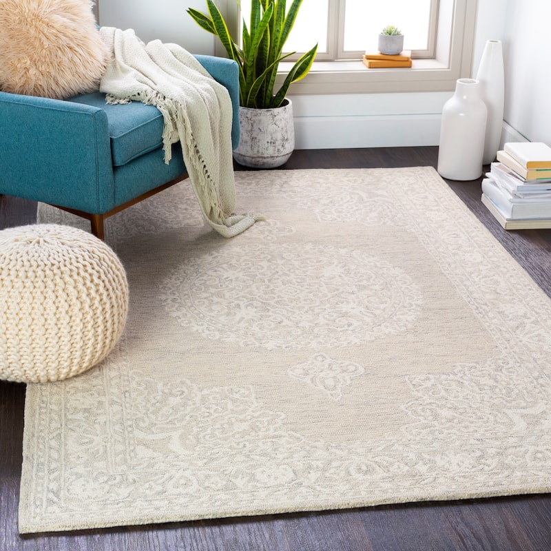 Mandira Handmade Medallion Wool Area Rug