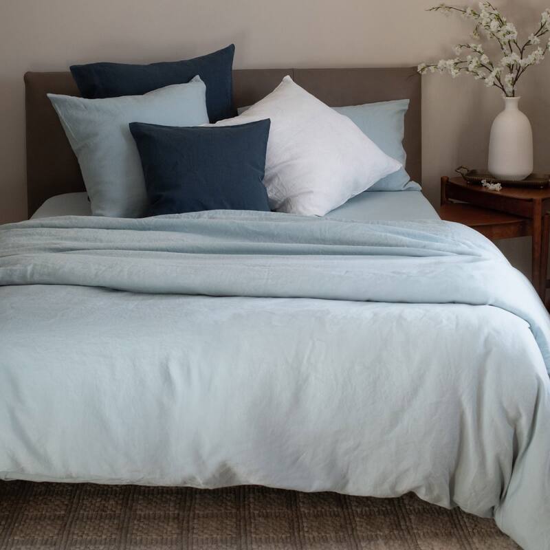 100% French Linen Duvet Cover by BOKSER HOME