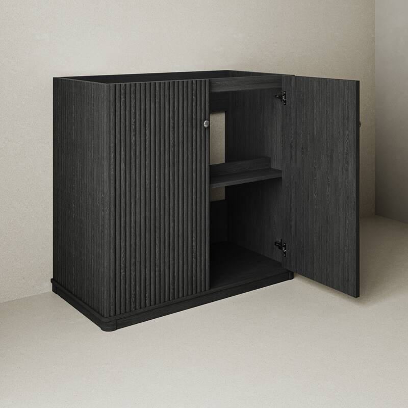 Lafayette 36" Freestanding Bathroom Vanity Cabinet Without Top In Black Oak - 36