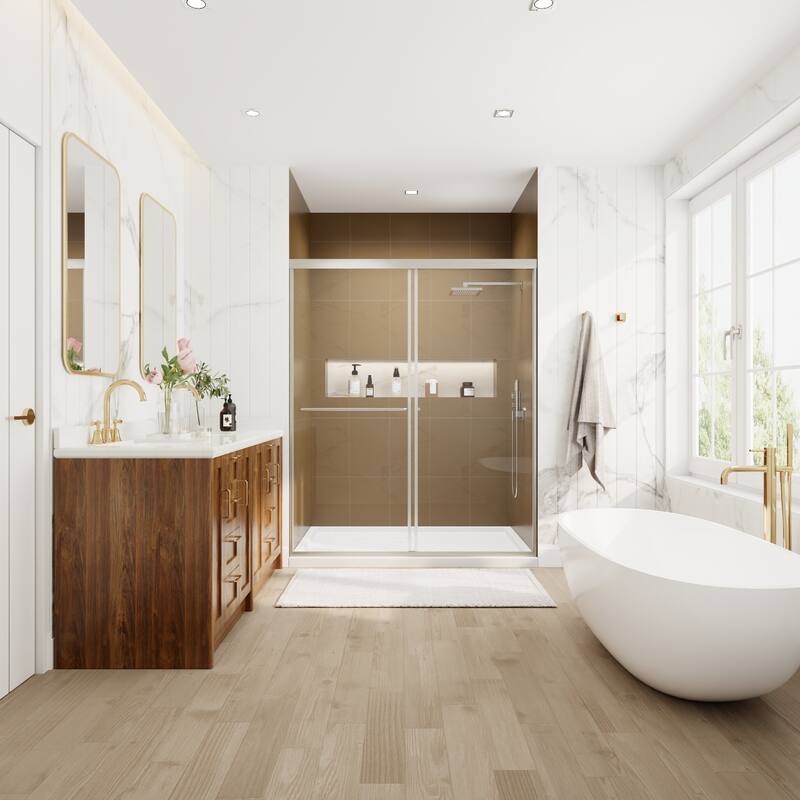 Modland 56-60''x 72'' Glass Shower Door - 56''-60''x 72''