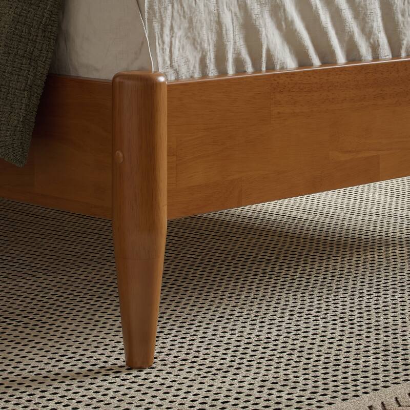 Orleans Solid Wood Low Profile Sleigh Platform Bed