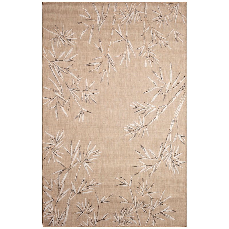 Liora Manne Carmel Bamboo Border Indoor/Outdoor Rug - 6'6" x 9'4"