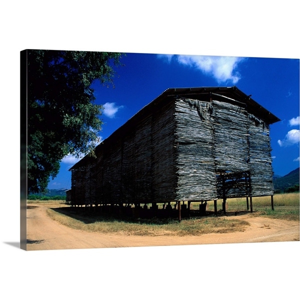 "Tobacco drying barn in the Vumba region, Zimbabwe, Africa" Canvas Wall Art