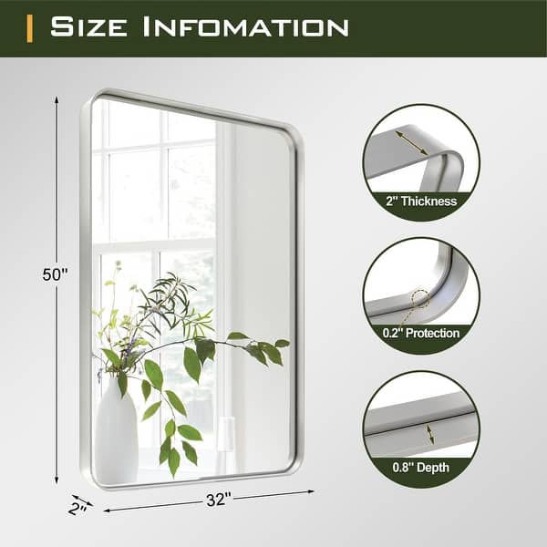 dimension image slide 8 of 26, Full Length Wall Mirror Large Standing Floor Mirror