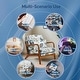 preview thumbnail 7 of 7, EROMMY Floral Accent Chair, Mid Century Modern Upholstered Armchair with Wood Frame and Cushion for Living Room