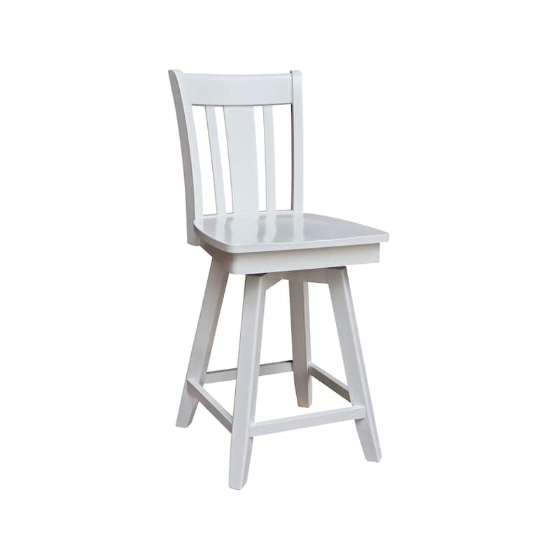 San Remo Counter Height Stool with 24 in. H Swivel Seat