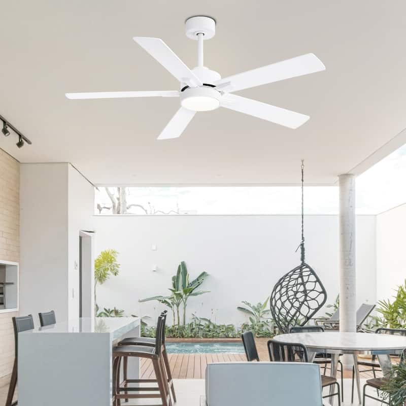 52 inch 5 Blade LED Ceiling Fan with Remote and Light Kit