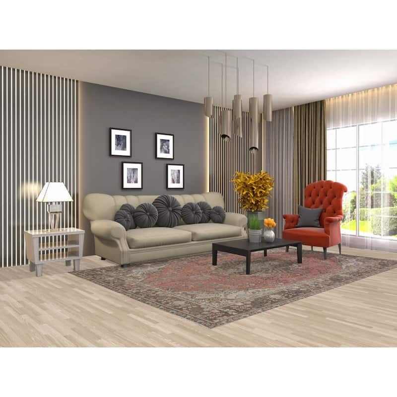 Handmade Tabriz Persian Vintage Area Rug Living Room Wool Carpet - 6'5" x 9'10"