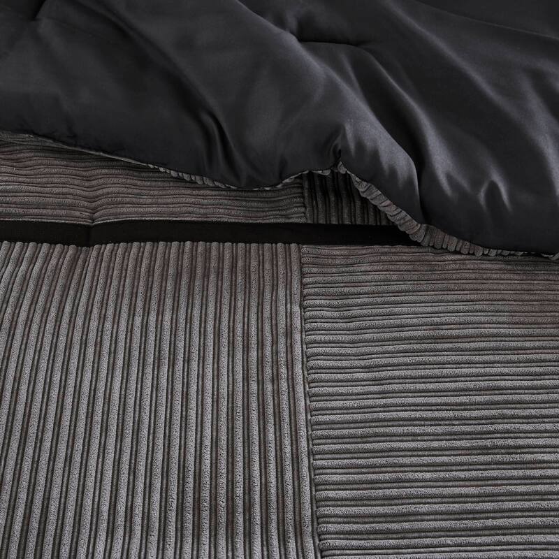 GDF Studio - Dallas 7-Piece Micro Corduroy Comforter Set