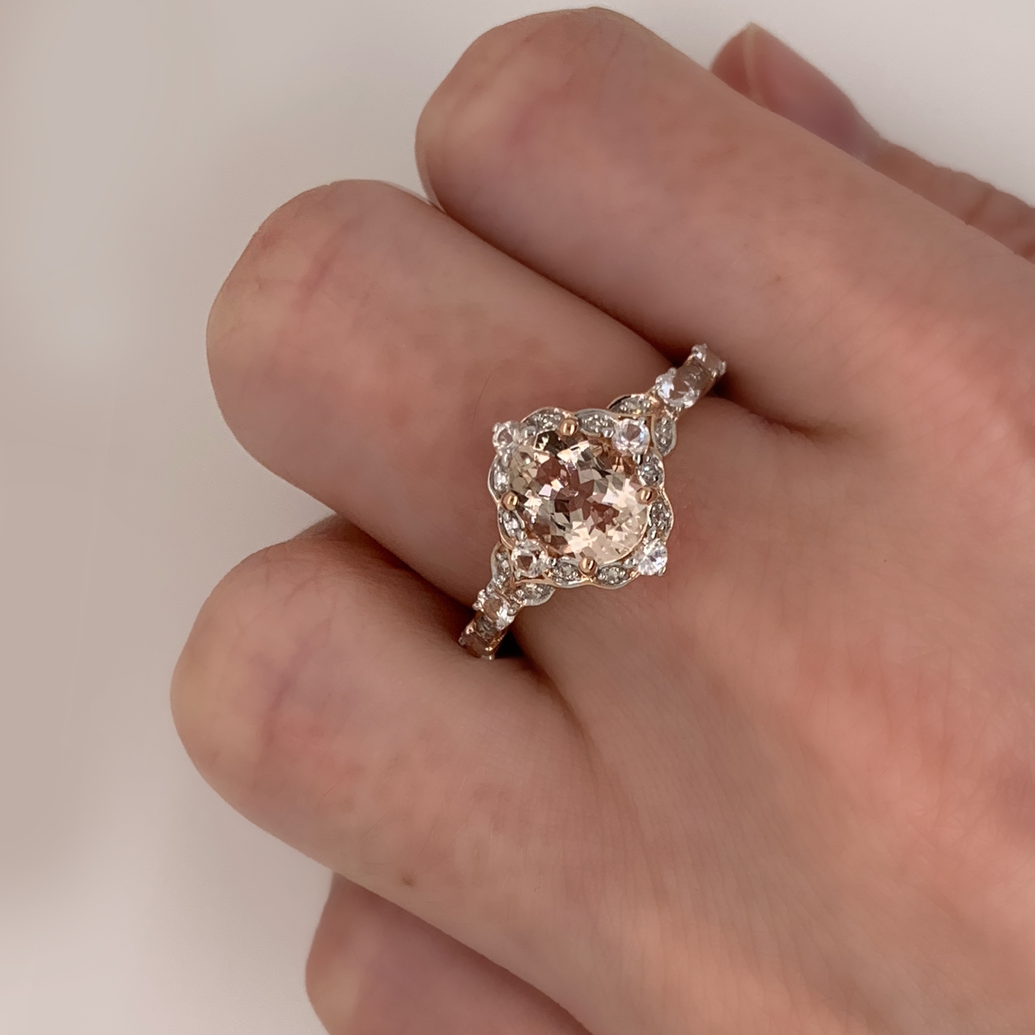 Miadora 10k discount rose gold morganite