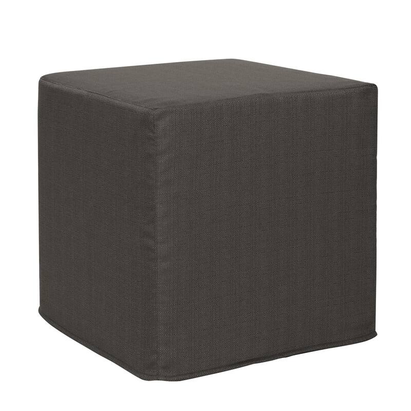 Allan Andrews No Tip Block Ottoman with Cover, Sterling Collection