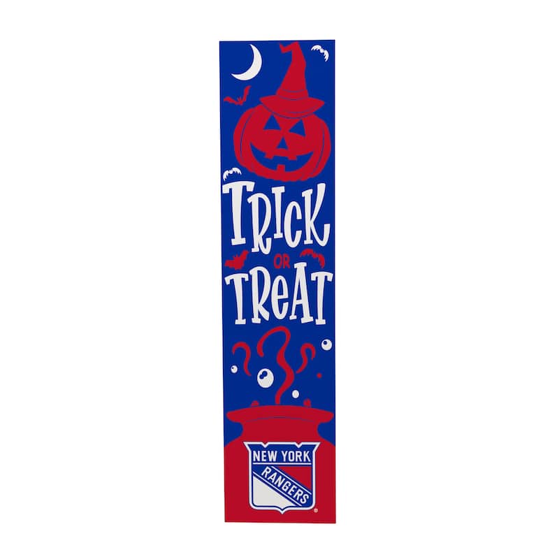 47" Double Sided Seasonal Porch Leaner, New York Rangers - 47" x 11.25"