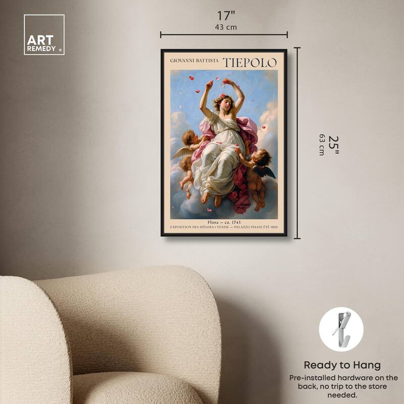 Flora in the Venetian Sky Canvas by Art Remedy