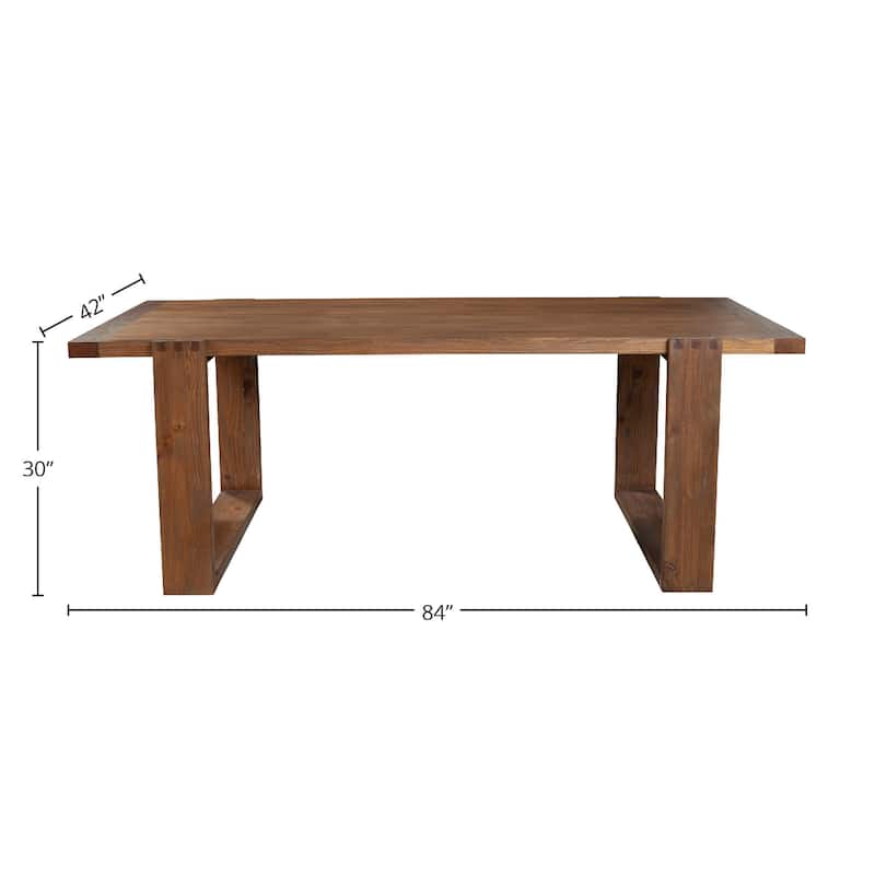 Alpine Furniture Ayala Wood Dining Table in Antique Cappuccino - Cappuccino