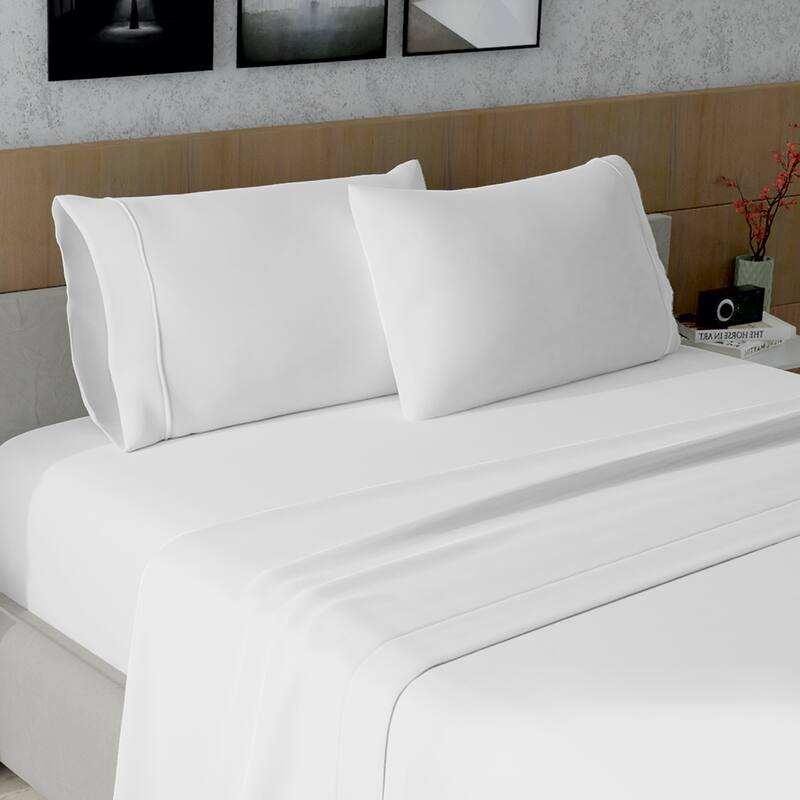 Purity Home 400TC 100% Cotton Super-Soft Pillowcase Set
