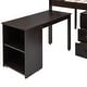 preview thumbnail 32 of 49, Low Study Twin Loft Bed with Cabinet and Rolling Portable Desk, White