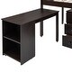 preview thumbnail 35 of 48, Low Study Twin Size Wooden Loft Bed with Cabinet and Rolling Portable Desk - Functional Design
