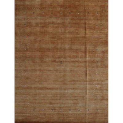 Hand Knotted Oriental 100% Wool Carpet Tribal Tribal Oranges & Rust Gabbeh Area Rug - 9' 9'' X 8' 1''