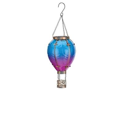 Hot Air Balloon Solar Lantern SM - Blue