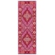 preview thumbnail 36 of 51, SAFAVIEH Handmade Bellagio Gracia Modern Oriental Wool Rug 2'3" x 11' Runner - Red/Pink - Runner