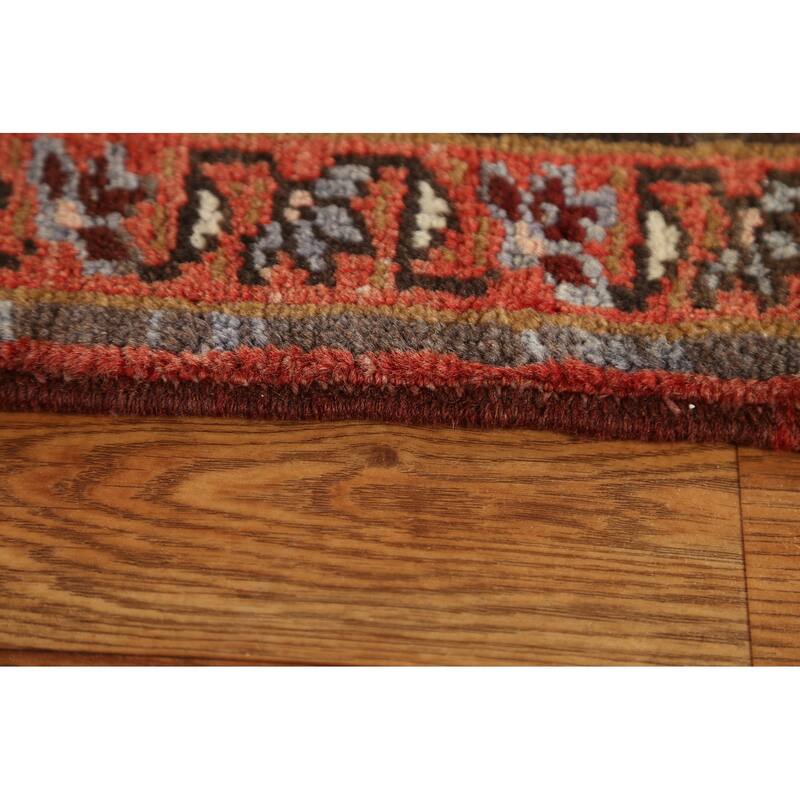 Vintage Traditional Geometric Persian Heriz Area Rug Wool Hand-knotted - 8'9" x 10'11"