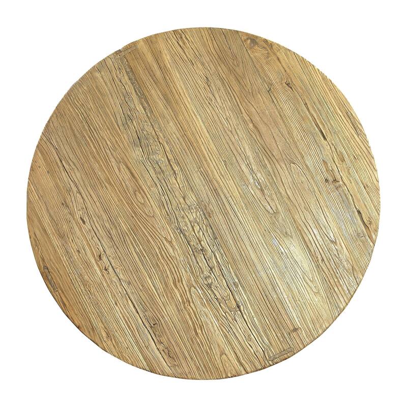 Southern Shores 47-inch Round Reclaimed Elm Coffee Table