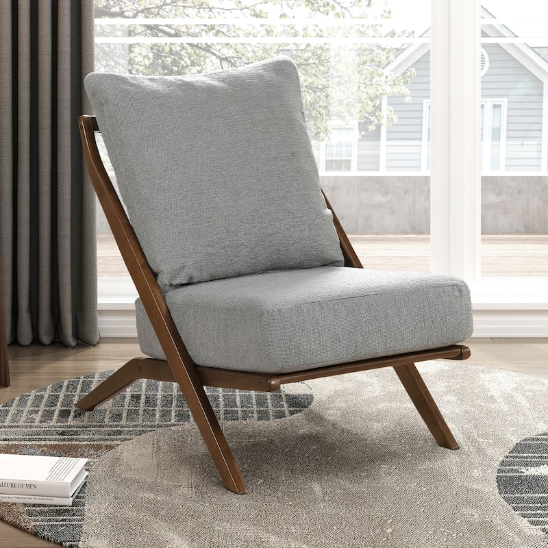 Roussel Chenille Armless Accent Chair