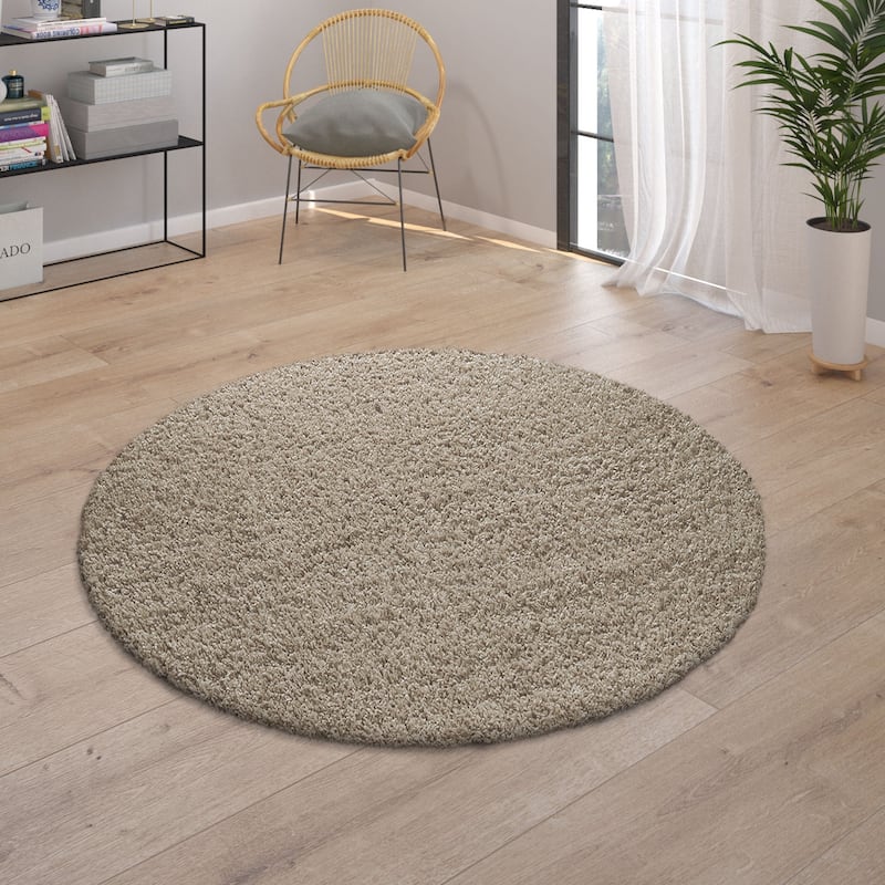Plain Shag Rug For Living Room or Bedroom in pastell colors