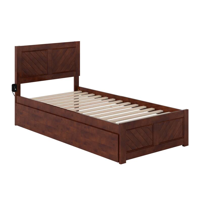 AFI, Canyon Platform Bed with Matching Footboard & Trundle