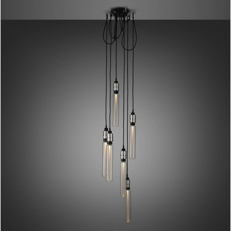Buster + Punch NHK-05326 Hooked 6 Light 6" Wide Multi Light Pendant