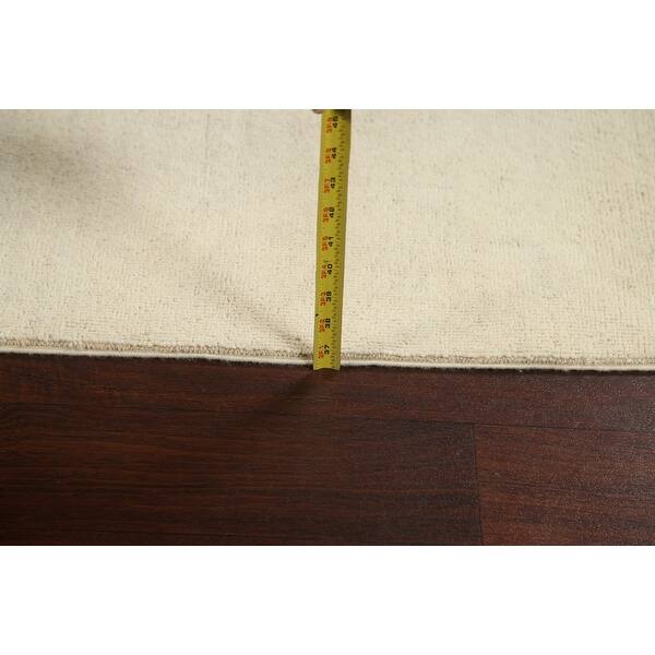 dimension image slide 1 of 2, Contemporary Solid Gabbeh Kashkoli Oriental Runner Rug Wool Handmade - 2'2" x 10'3"