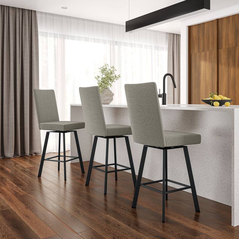 Amisco Elmira Swivel Counter and Bar Stool