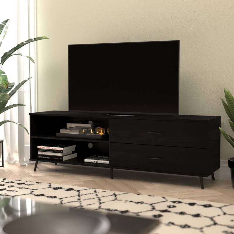 TV Stand for up to 60" TV's with Adjustable Shelf and Storage Drawers
