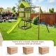 preview thumbnail 5 of 8, Costway 7-in-1 Swing Set with Covered Fort Height Adjustable Swing - See Details