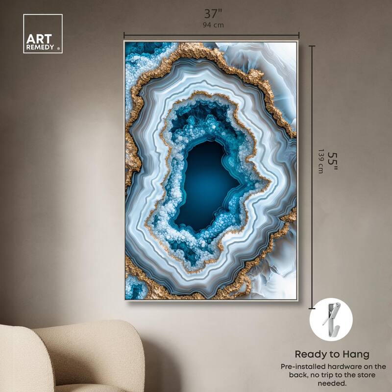 Gilded Geode Eye II Canvas by Art Remedy