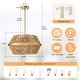 preview thumbnail 3 of 14, Handmade Hemp Rope Chandelier 5-Light Ceiling Hanging Light
