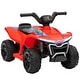 preview thumbnail 2 of 25, Qaba Kids ATV Quad, 6V Ride On Toy with Rechargeable Battery, Light, Forward & Reverse, 4 Wheeler Battery Powered for Boys Girls