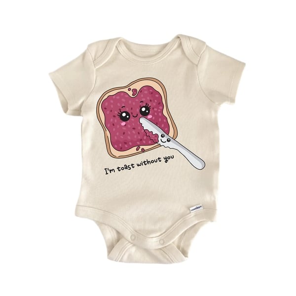 slide 2 of 6, I'm Toast Best Friends Bff Bestie Valentine's Day - Baby Boy Girl Bodysuit Blue - 0-3M