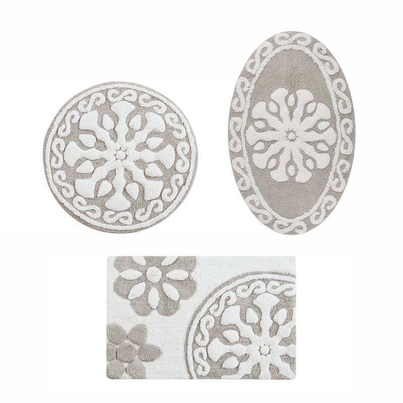 Madison Park Marrakesh Medallion Cotton Tufted Bath Rug