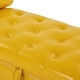 preview thumbnail 26 of 65, Armed Ottoman Bench PU Leather Bench Button Tufted Sofa Stool Bench Footrest Stoolfor Entryway, Living Room and Window