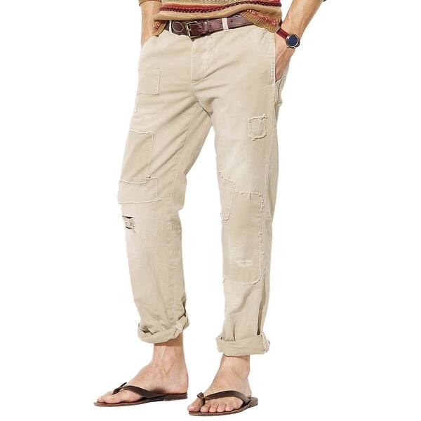 Shop Polo Ralph Lauren Khaki Chinos Pants 38x30 Mens Classic Fit