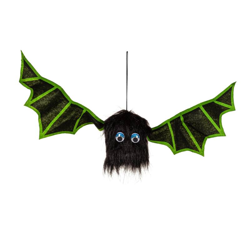 Animated Shaking Bats with Sound Hanging Décor - Green