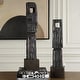 preview thumbnail 3 of 4, Uttermost Cipher Black Wood Totems Set/2 - 5.125"W x 4.5"D x 27.25"H
