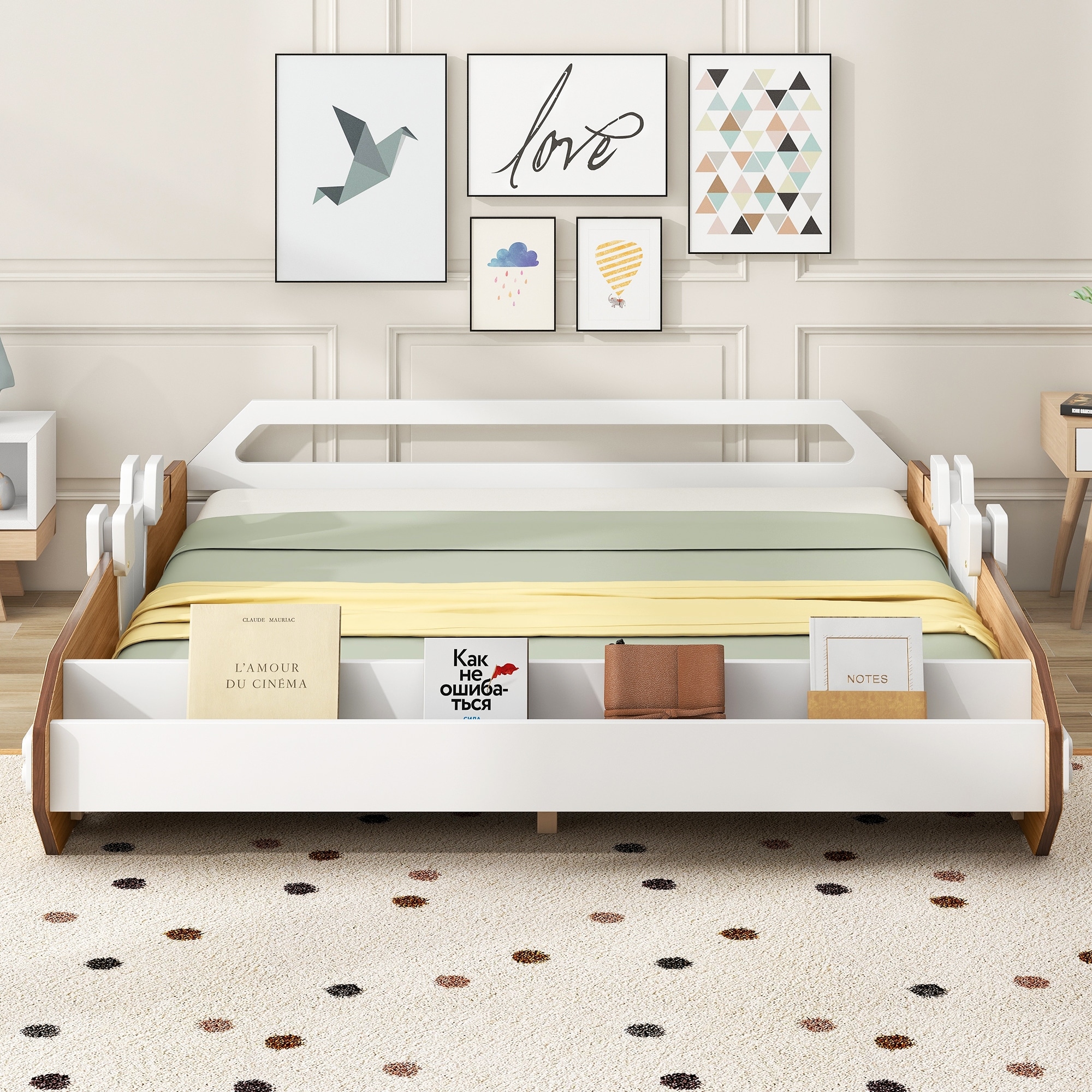 Race car shop trundle bed