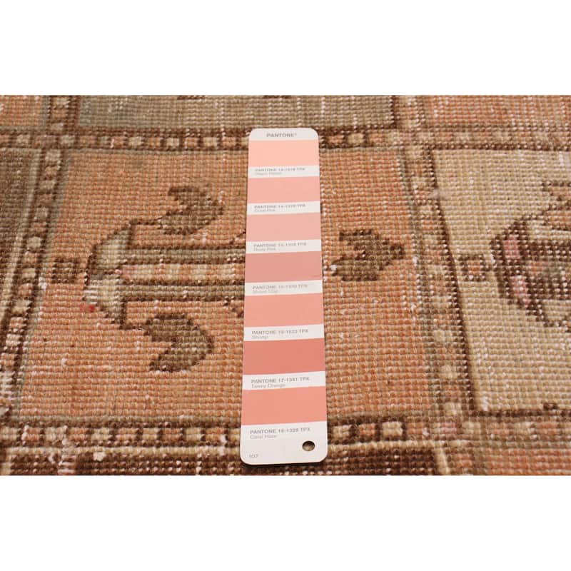 ECARPETGALLERY Hand-knotted Antalya Vintage Copper Wool Rug - 4'7 x 9'1