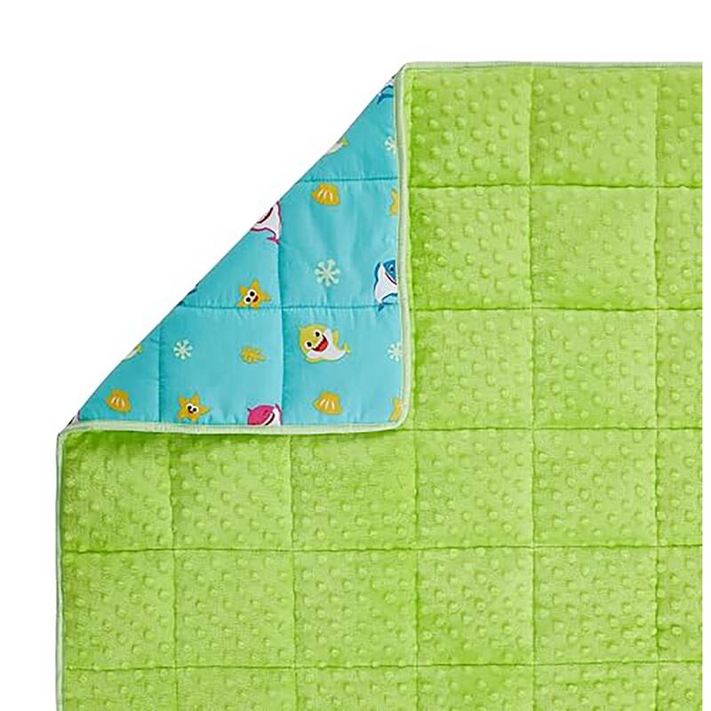 Nickelodeon Baby Shark 3-in-1 Travel Slumber Nap Mat with Built in Pillow, Blanket and Carry Backpack