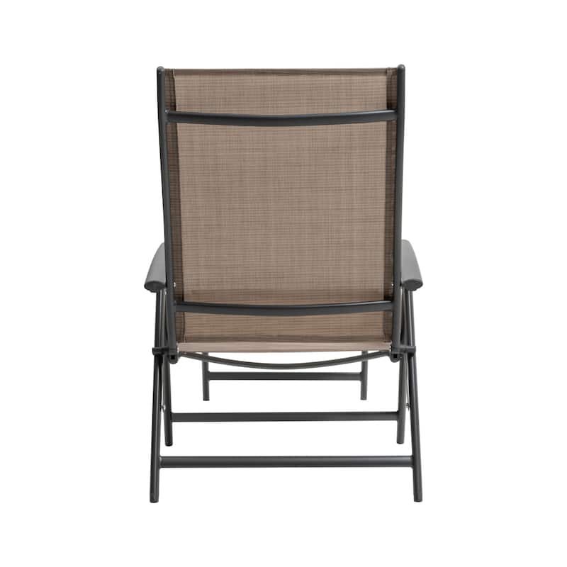 Pellebant Outdoor Folding Adjustable Aluminum Patio Chaise Lounge Chair
