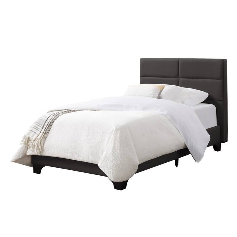 Bellevue Twin/Single Rectangle Panel Upholstered Bed